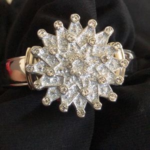 Macy’s Star/ Snowflake Silvertone Watch